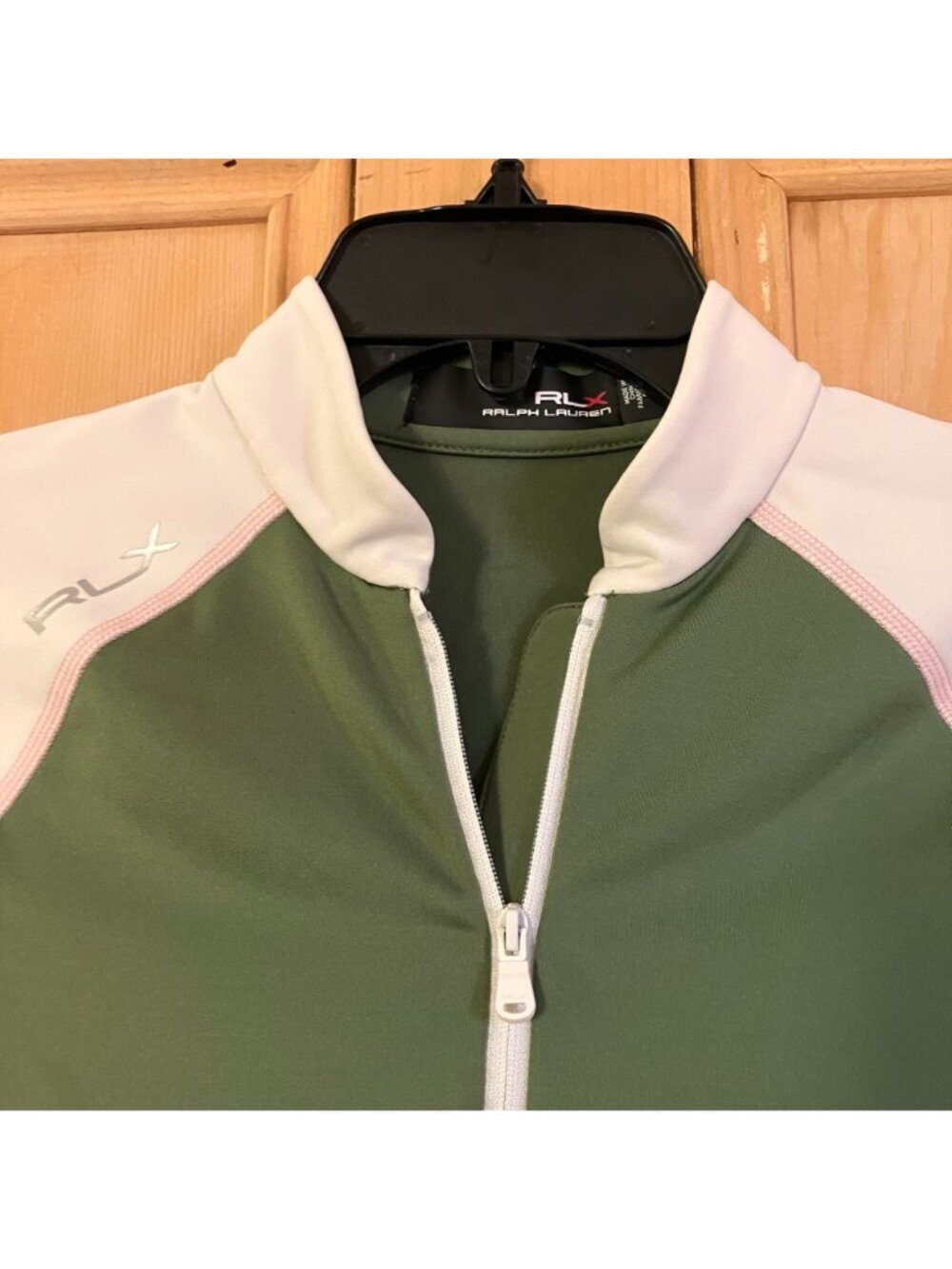 RLX Ralph Lauren Womens Golf Stretch Jersey 1/4-Zip Top Size XS Green SP EXC - Picture 4 of 12